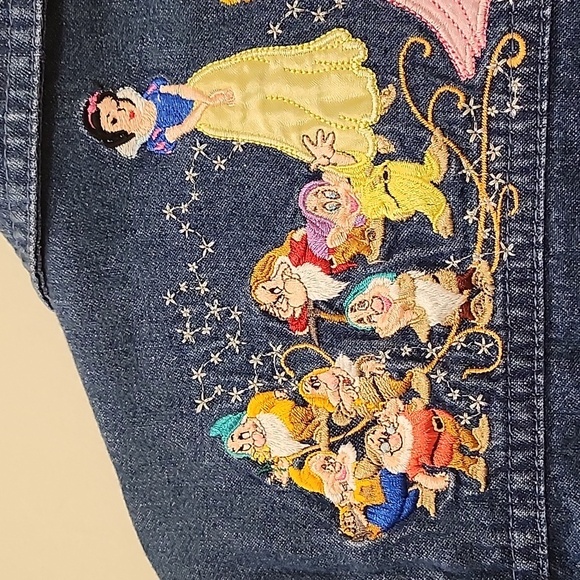 Disney Princesses Bradford Exchange Two-Sided Embroidered Denim Shirt Medium - Picture 16 of 16